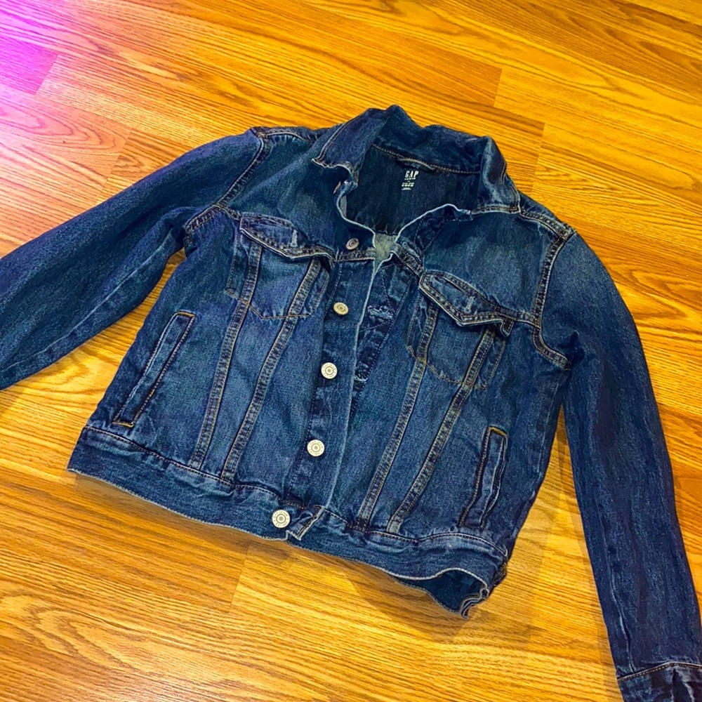 Gap girls denim jacket XL